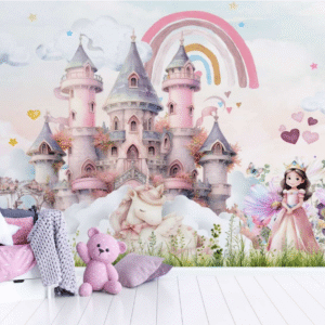 enchanted princess castle wallpaper