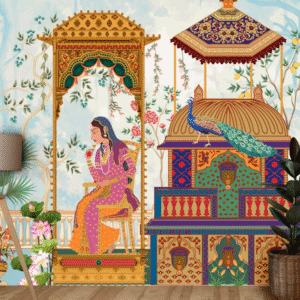 royal indian palace art wallpaper