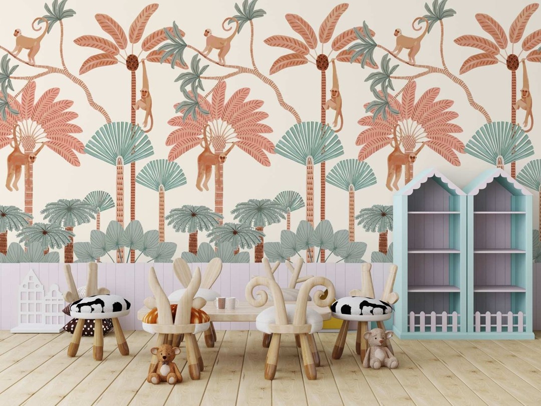 playful jungle canopy kids wallpaper playful jungle canopy kids wallpaper