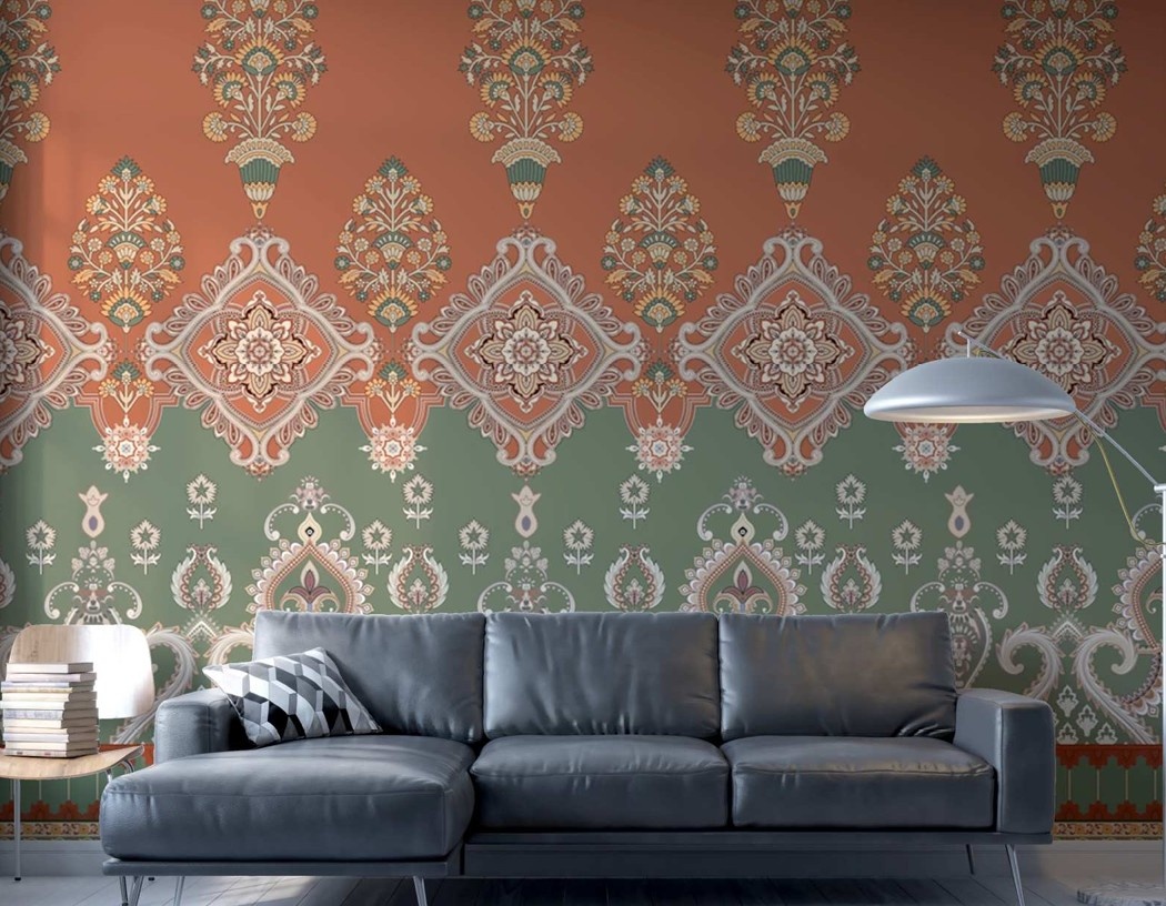 royal mughal damask heritage wallpaper royal mughal damask heritage wallpaper